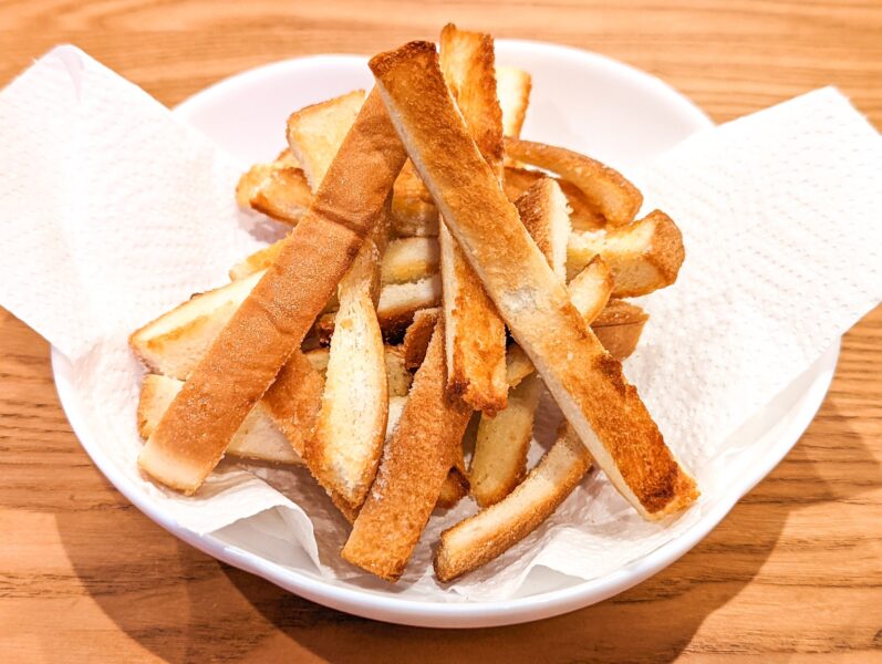 パンの耳で♪ハムチーズトースト