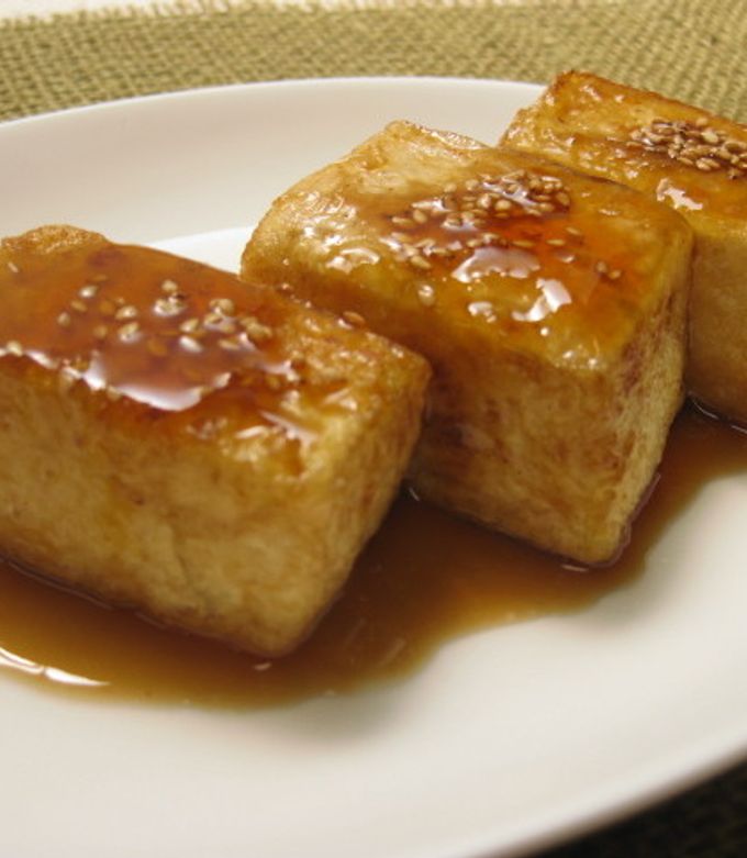 簡単⭐フライパンで焼く揚げ出し豆腐