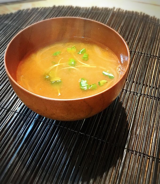 赤海老の殻で！エビ汁