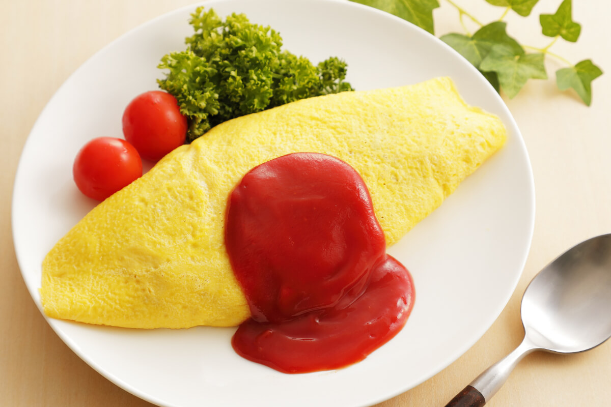 かわいいひよこちゃんオムライスドレス卵焼き日本のテイストメイドレシピ