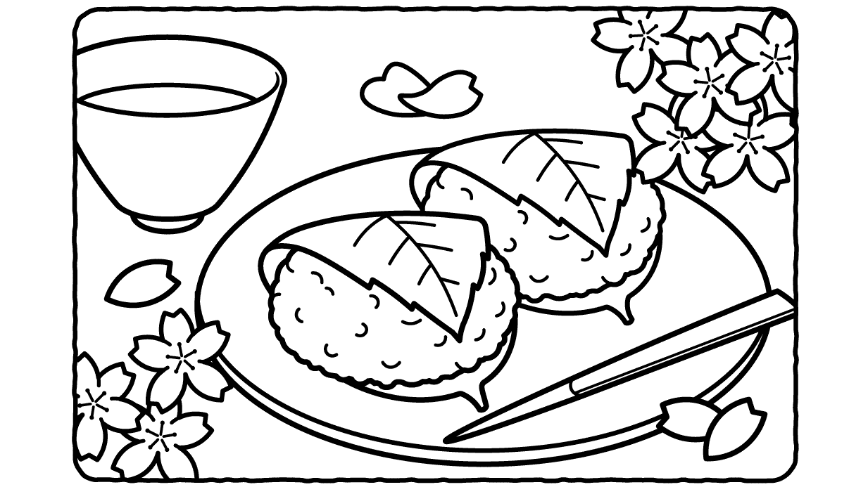 食べ物の塗り絵 定食や海鮮丼にお弁当！高齢者も楽しい3つの塗り絵ハートページナビ