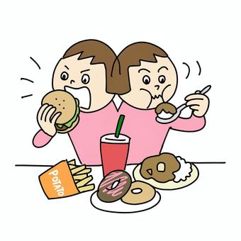 食べ過ぎイラスト無料イラスト・フリー素材なら「イラストAC」