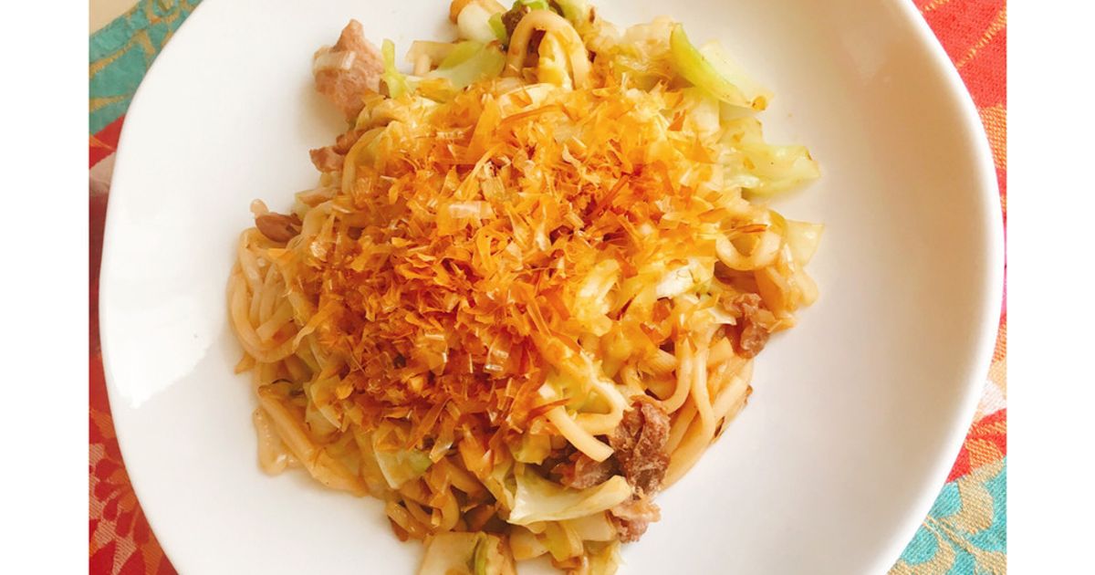 基本の焼きうどんレシピ 1歳から