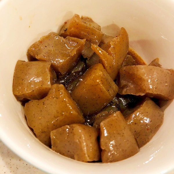 大根、ちくわ、こんにゃくのおでん風