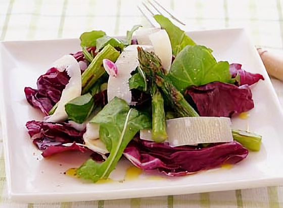 ワインに合う！ バッカラとオリーブとルッコラのサラダ 作り方・レシピ BACCHETTE E POMODORO