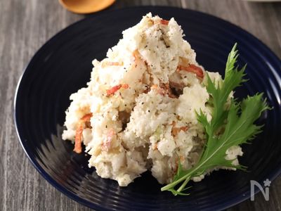 里芋とベーコンの温かいサラダVegeRecipin