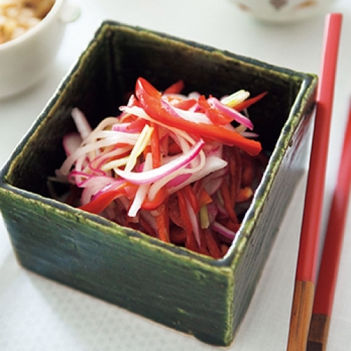 赤玉ねぎのはちみつマリネ 作り置き