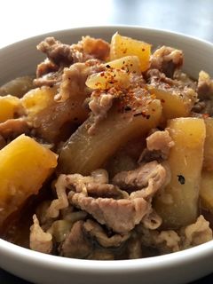 大根と牛肉のコチュジャン煮