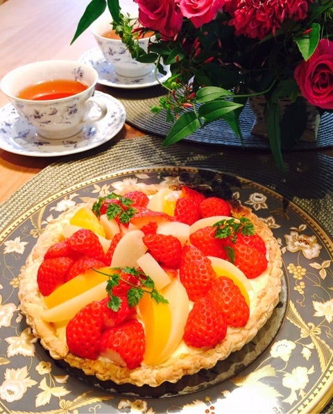 How to make strawberry tart苺タルト作り方レシピバレンタインにも