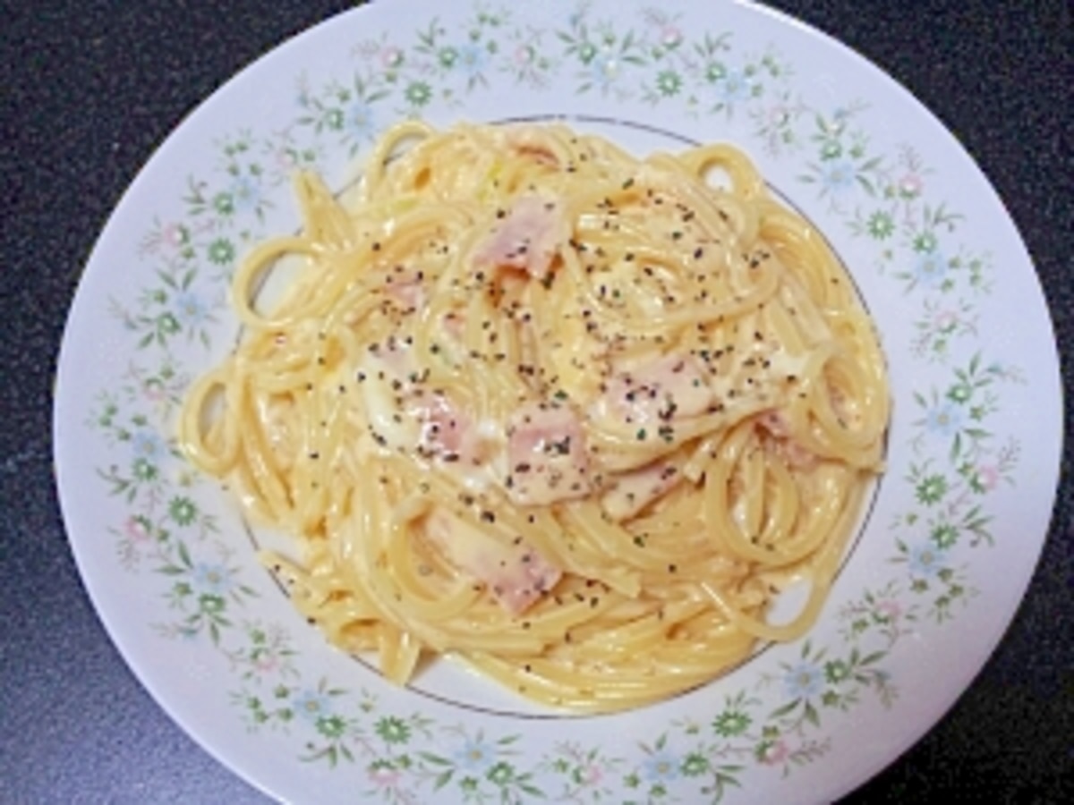 とろけるチーズで！カルボナーラ