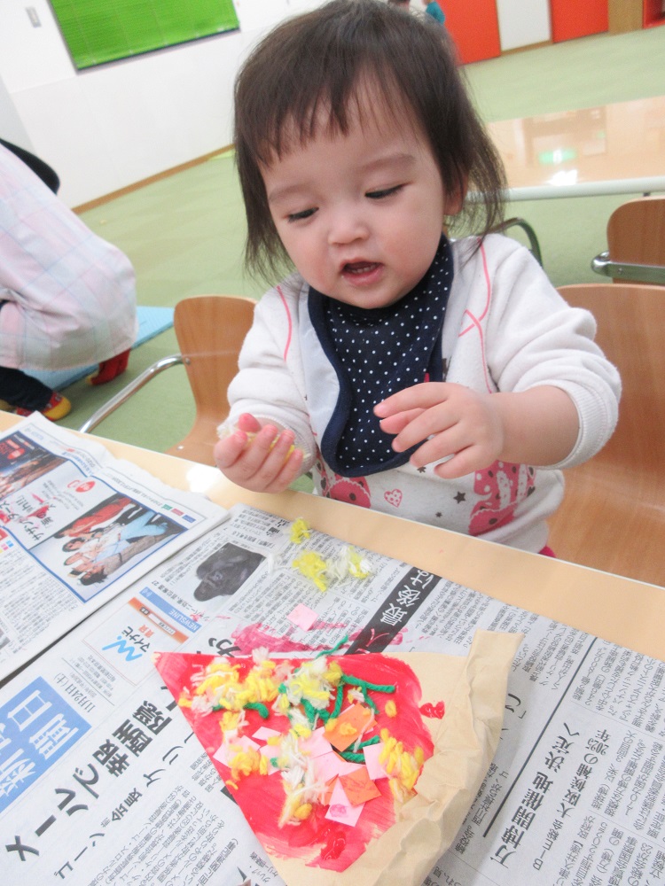 2019年1月 製作「ピザ」かたつむり保育園