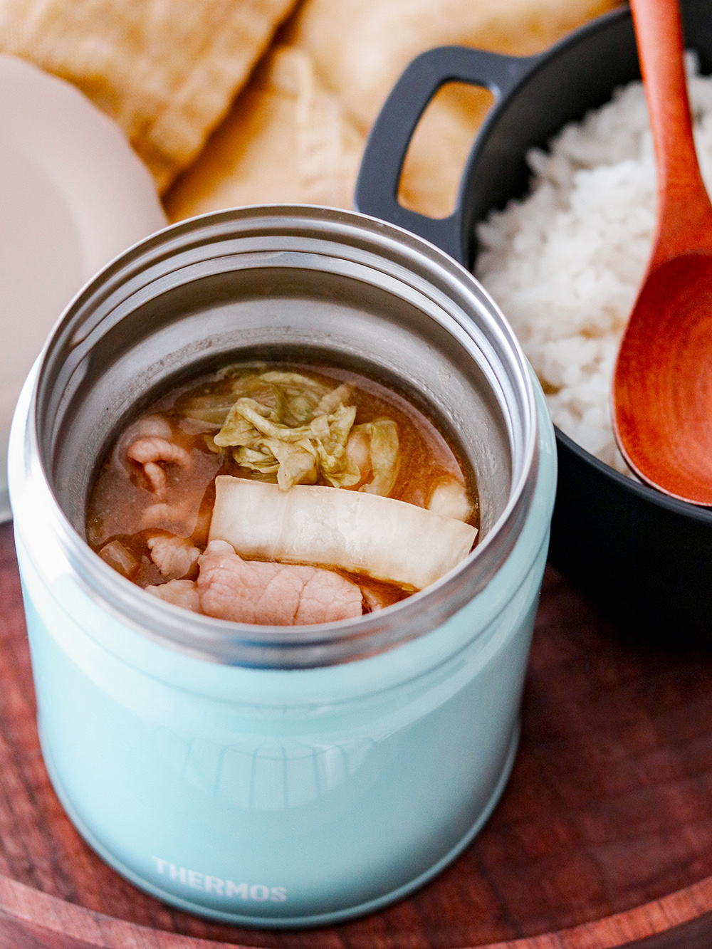 カフェ丼弁当 朝作ってお昼にあたたかな牛丼！ 保温ランチジャー - おぼえがき。ほぼキッチンツール、ときどきレシピ