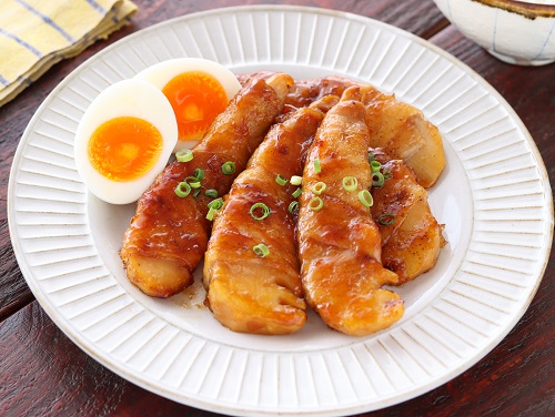 ひき肉とたけのこのしょうゆ炒め