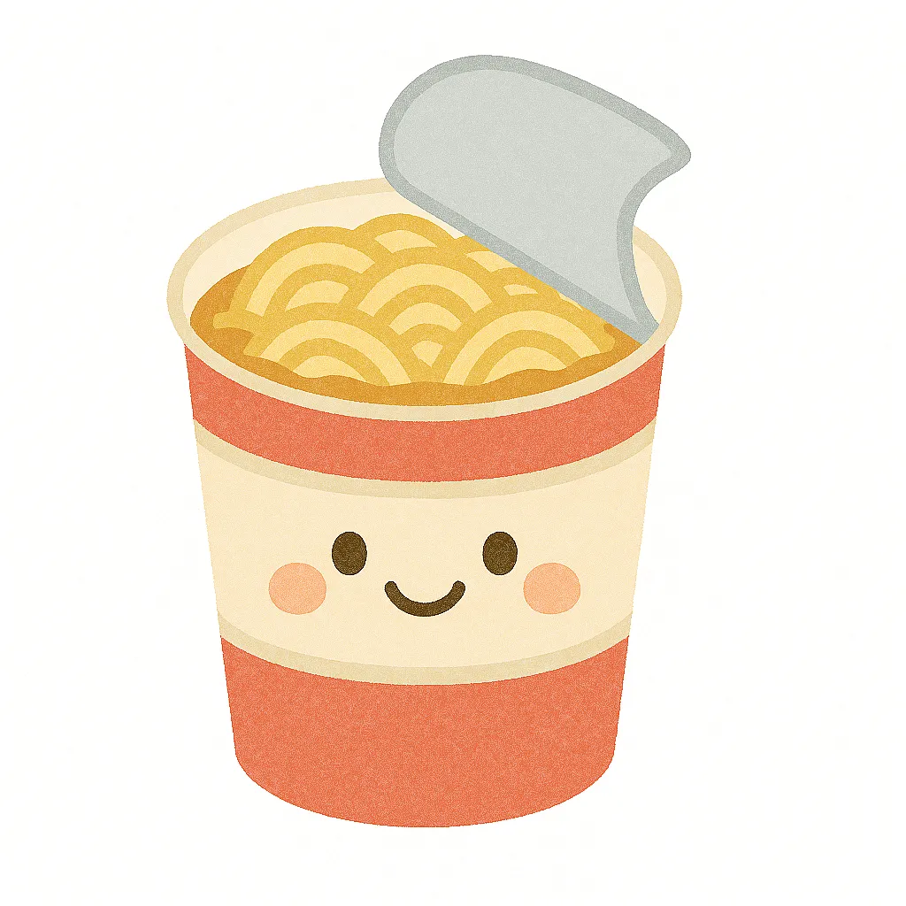 バターをのせた、味噌ラーメンの無料イラストイラストセンタ
