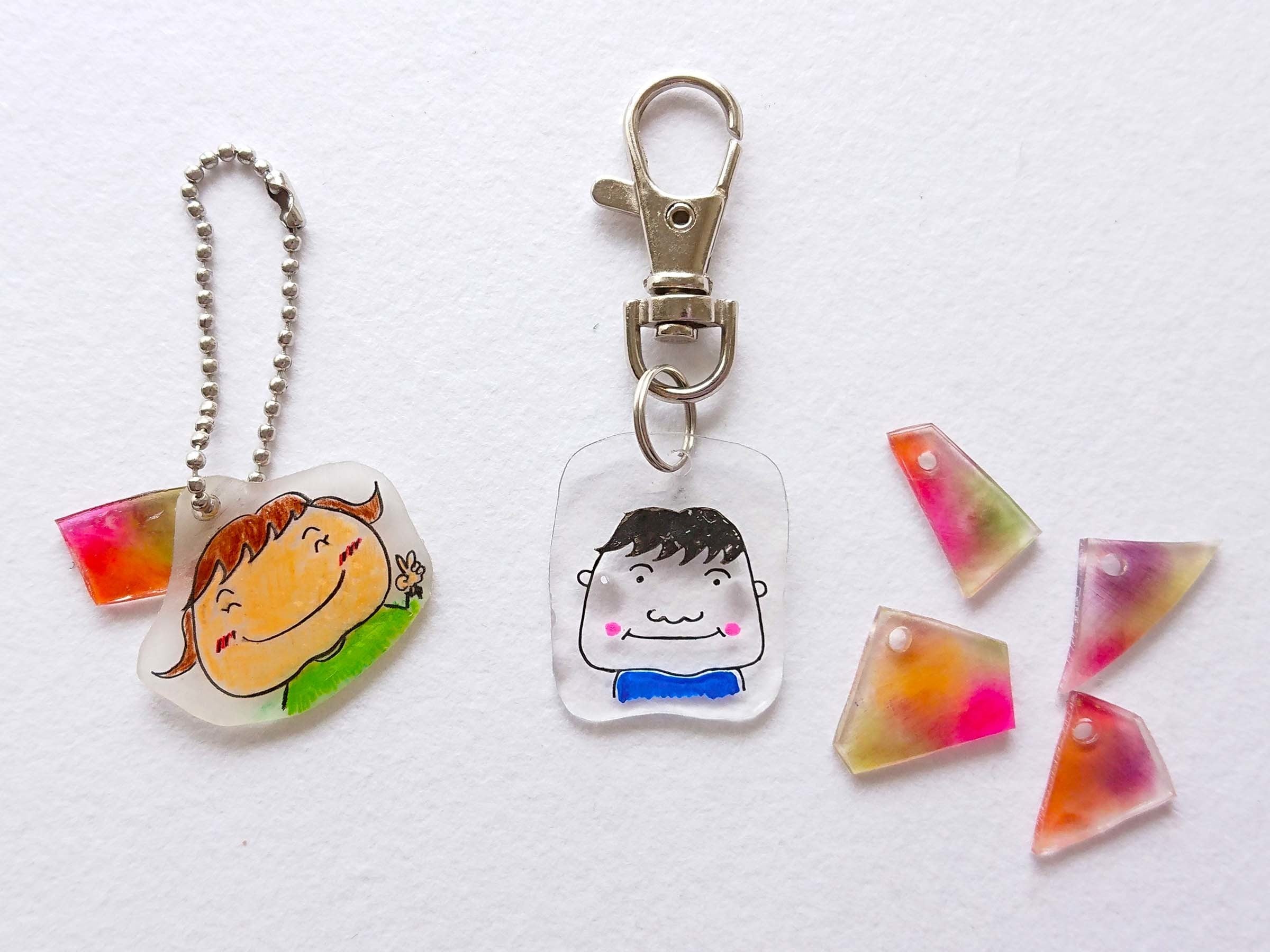 お菓子の袋でオリジナルキーホルダー作り方！百均DIY！nachicos blog