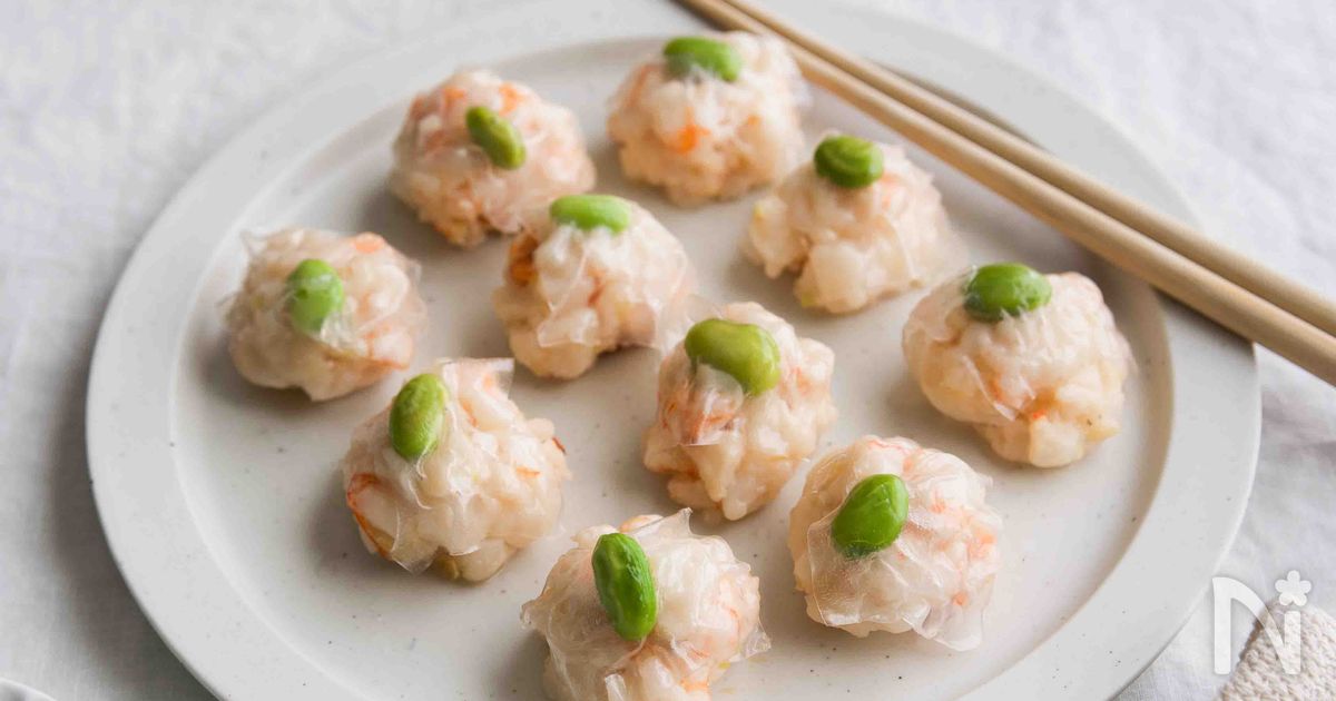 エビとはんぺんのライスペーパー餃子。むちむちぷりっ、な食感がやみつきになる、簡単おつまみ。 : SuperSlowIegohan毎日呑んでもダイエット&ボディメイクおつまみ