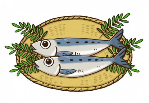 イワシ 透過PNG：イラスト無料