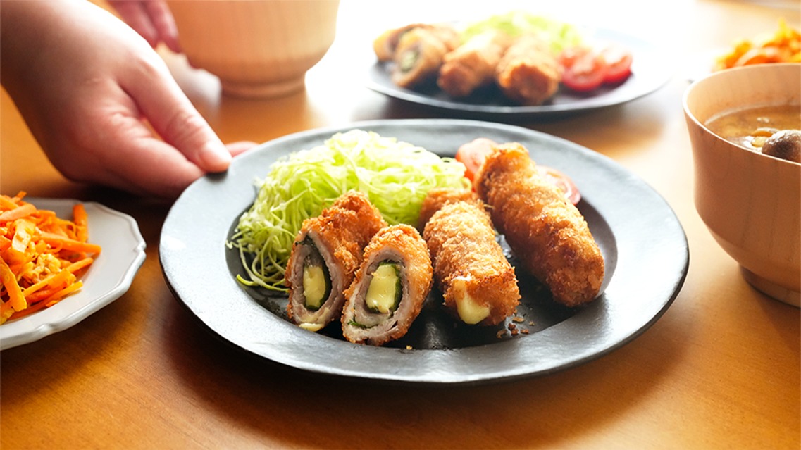 梅じそ肉巻きフライ★お弁当、夕飯、おつまみに