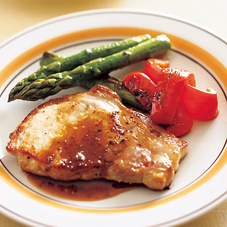 豚肉の粒マスタード焼き