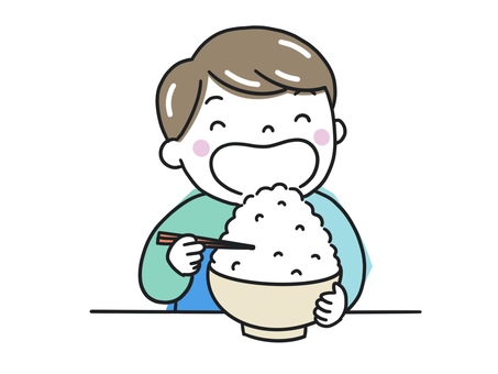 コーギー ご飯を食べる かわいい犬の無料イラスト69963素材Good