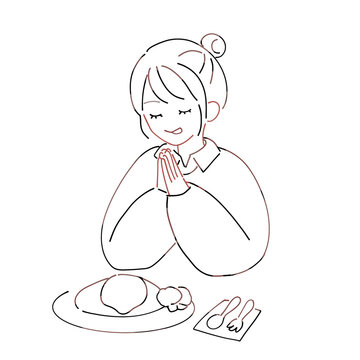 いただきますイラスト無料イラスト・フリー素材なら「イラストAC」