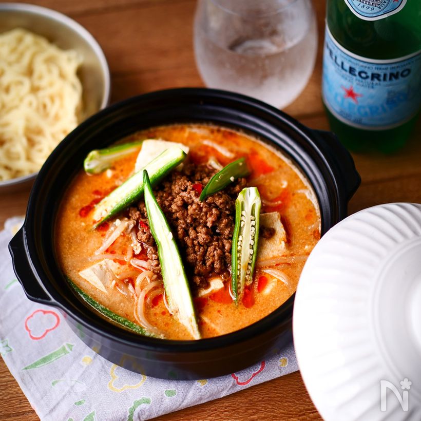 おうちで本格中華☆坦々鍋☆しめはラーメンが美味♪ レシピ・作り方 by すなち - 楽天レシピ