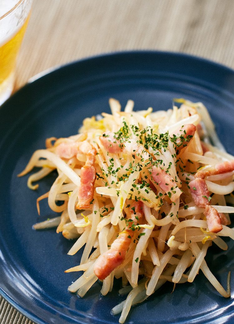 5分で！もやしナムル。レンジで簡単おつまみ、あと一品の副菜