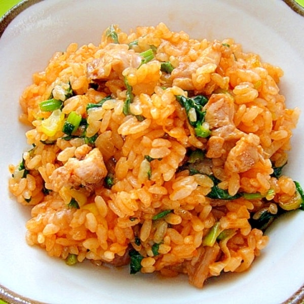 卵のせチキンライス