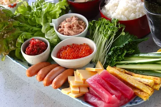 手巻き寿司の玉子焼き♪