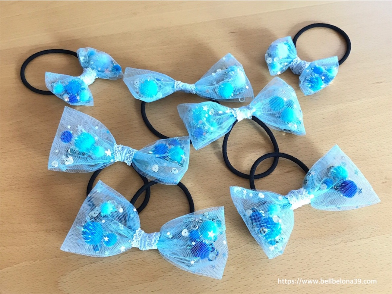 縫わない🎀 簡単♪リバティ布リボンヘアゴムの作り方 DIY ハンドメイドアクセサリー キッズ NO-SEW How to make easybow hair tieはぎれ