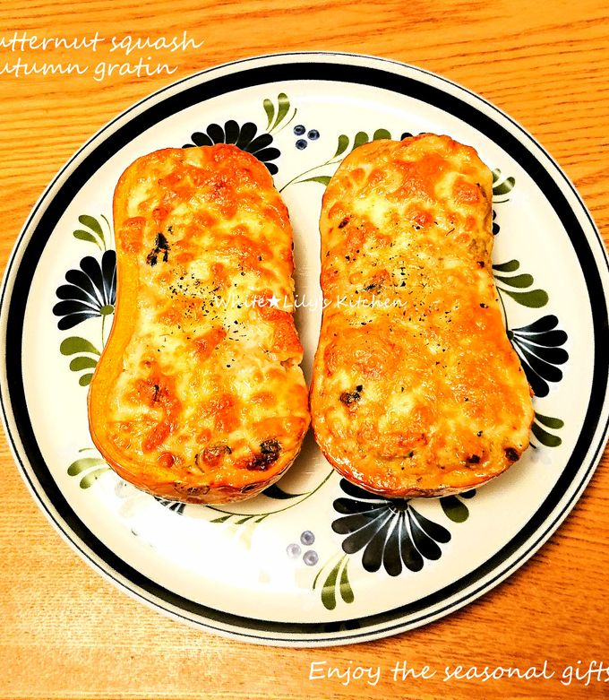 かぼちゃと鶏肉の豆乳米粉グラタンレシピ！バターなしコンソメなし牛乳なし管理栄養士namiのレシピブログ