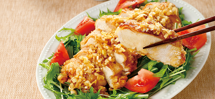 揚げない油淋鶏