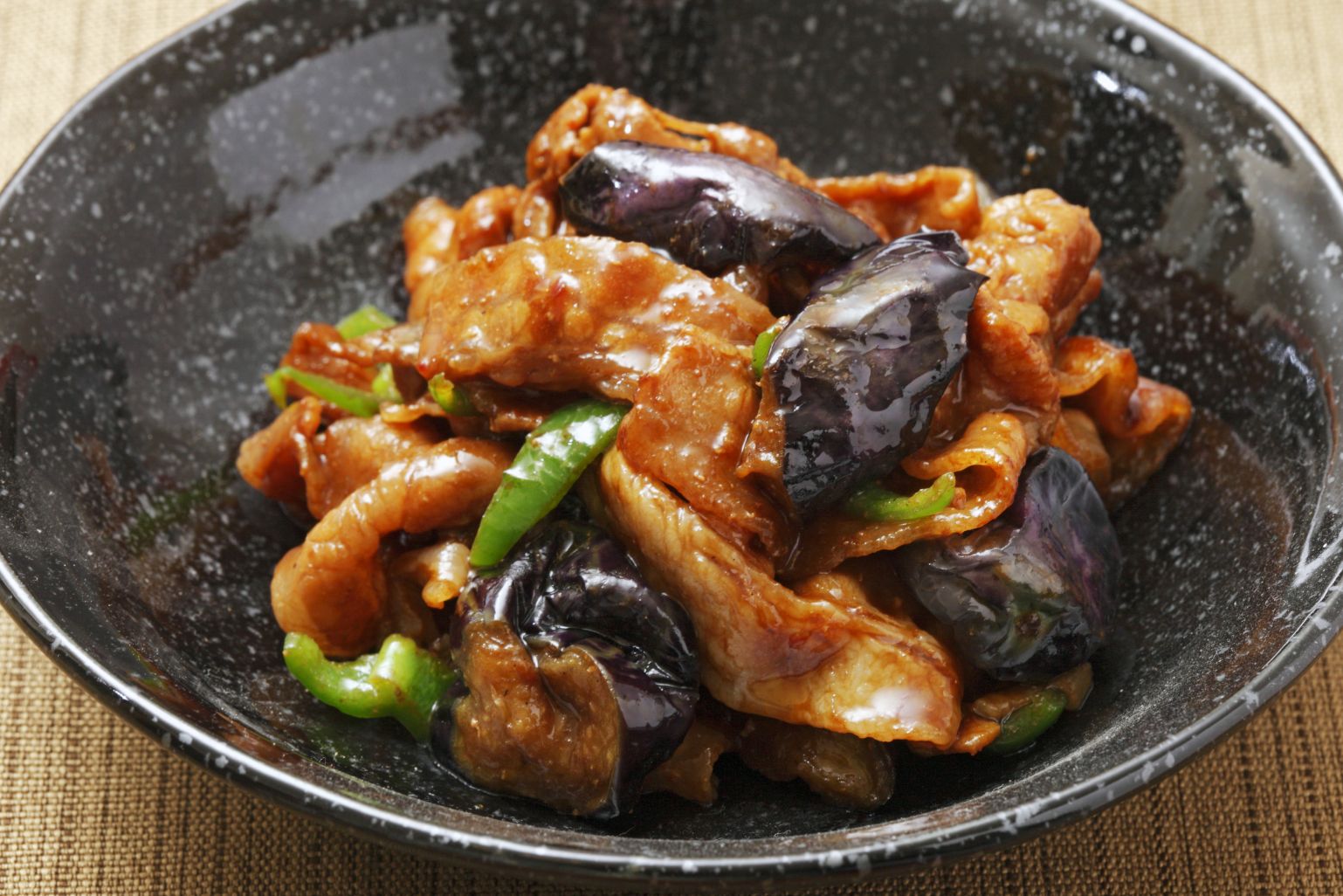 なすと豚肉のつけうどん汁