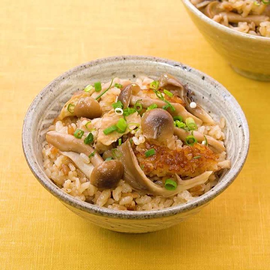シメジと豚バラ肉の炊き込みご飯