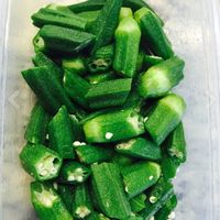 ポイント2倍 ジェフダ そのままOK！斜めカットオクラ 500gアミカ ネットショップ本店