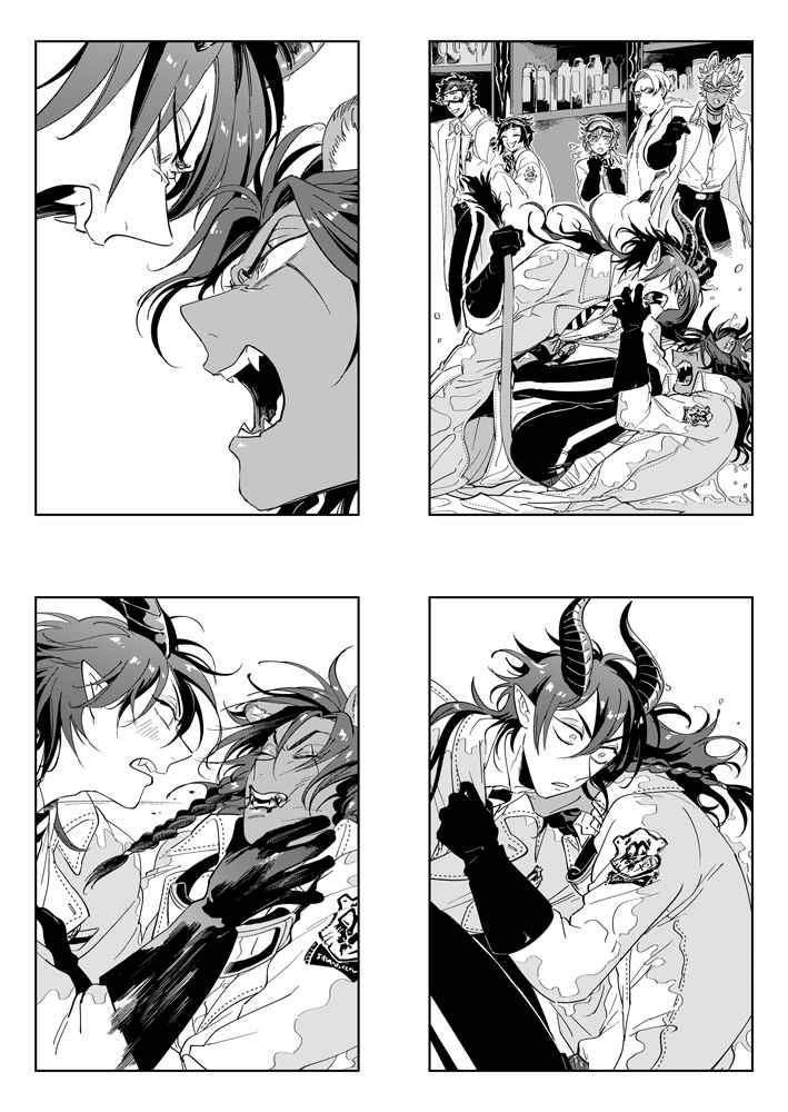 同人誌 マレレオ再録集 白 ホワイト White せっけん ツイステ レオナ