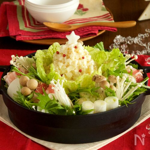 白だしごま豆乳鍋