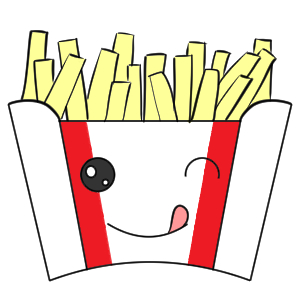 皮付きフライドポテトかわいいフリーアイコン・イラストの無料素材サイトフリーペンシル