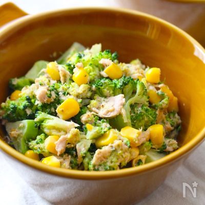 ブロッコリーとツナのガーリック炒め