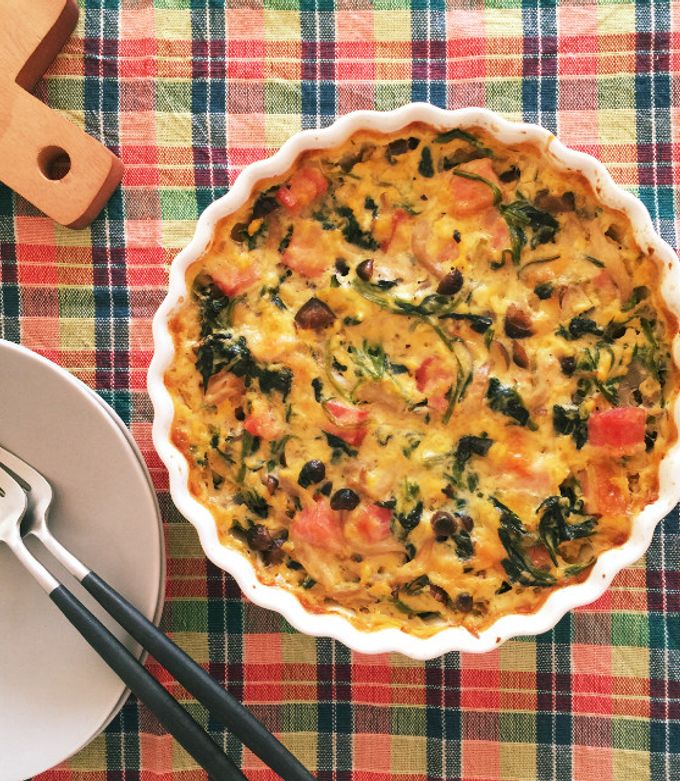 トマトとほうれん草のオムレツレシピ・作り方ネスレ日本 製品情報サイト