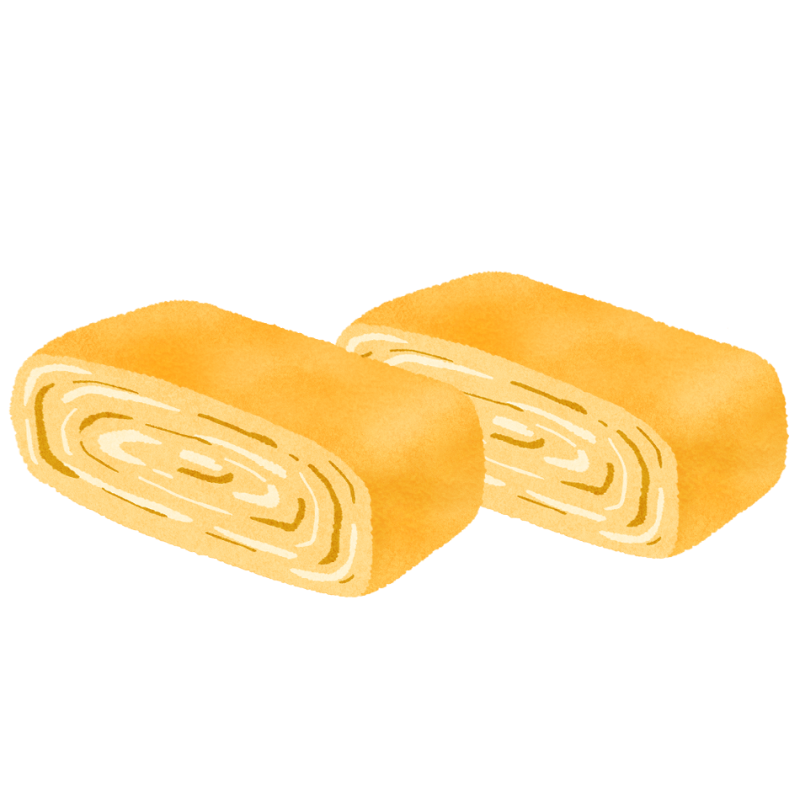 料理キャラクター 玉子焼き イラスト - No: 1694614無料イラスト・フリー素材なら「イラストAC」