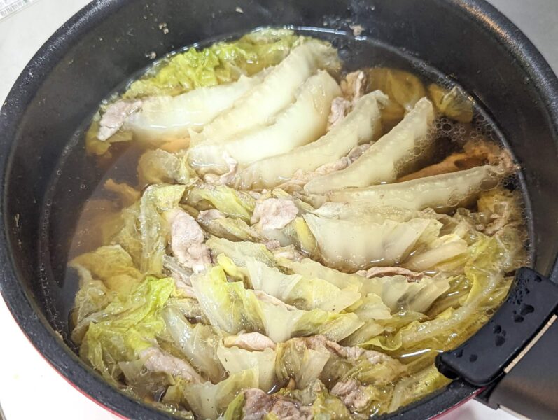 豚バラと大根のミルフィーユ鍋