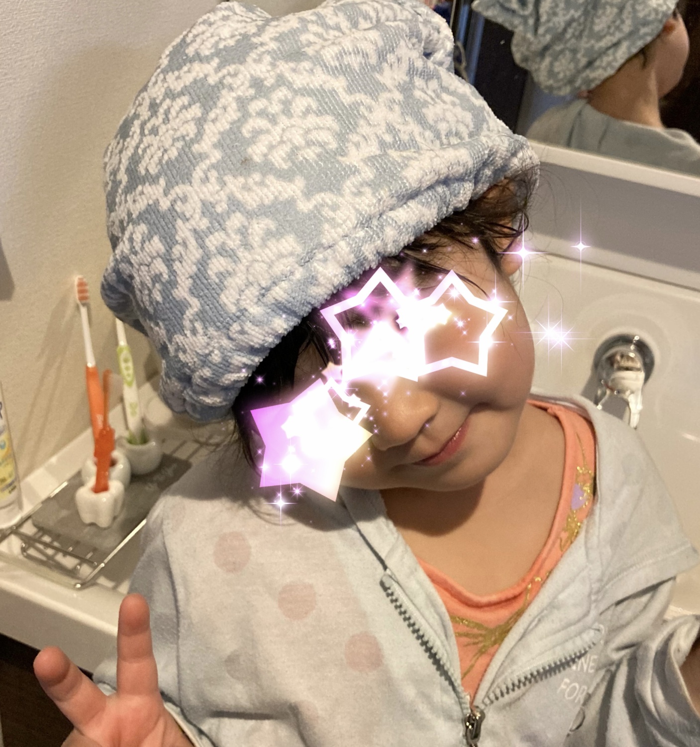 超簡単！子どものタオルキャップを手作りLEE