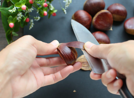 手軽な栗ごはん！冷凍栗で1合分を電子レンジで♪ 鬼皮むき 冷凍保存