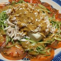 豆腐のバンバンジー風サラダ
