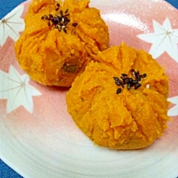 砂糖不使用 栗きんとん かぼちゃ入り 動画レシピMashed pumpkin and sweet potato.ほっこりおうちごはん