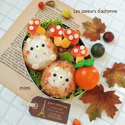 きのこキャラ弁TikTok