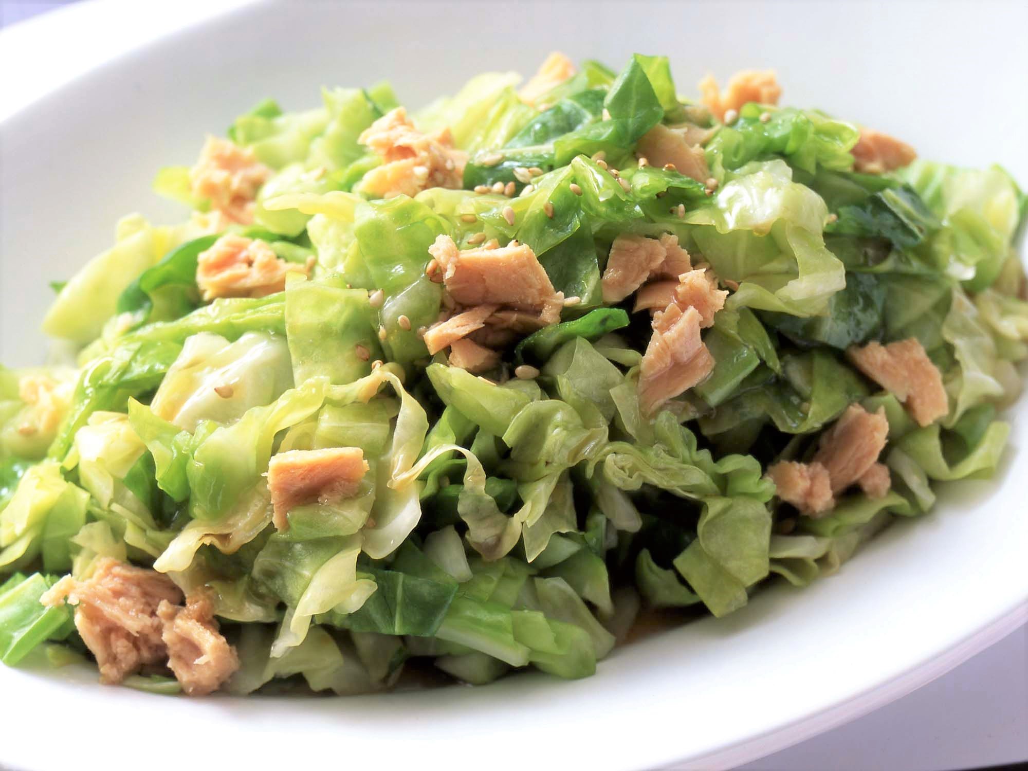 包丁いらず！ツナキャベツ焼きそば