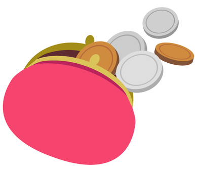 ボタンタイプの長財布のフリーイラストフリーイラスト・クラシック フリクラ