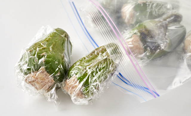 冷凍に向くピーマンの肉詰めのレシピ